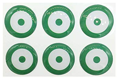 Pegatina de Resina Bandera Andalucía Redondo 22mm 6Uds