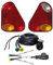 Cardepot24 Anhänger-Rückleuchten 12V, Weißglühend, Rot, Kunststoff, 1.2E+2 Watt, 13-polig Stecker, 7m Kabelsatz, 5m-Abgang, Spezialausführung für Anhänger