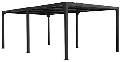Foresta PERGOLA BIOCLIMATICA in Alluminio 360x600 h 231CM - Riparo TETTOIA PERGOLATO - H