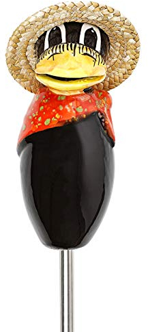 Manufaktur Lichtbogen Gartenfigur Rabe aus Keramik 17 cm hoch Vogel Gartendeko