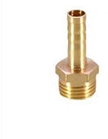 Leloo Luiho-Brass 4 mm 6 mm 8 mm 10 mm 12 mm 14 mm 16 mm 19 mm 20 mm 25 mm barbillon connecteur, 1/8 1/4 3/8 1/2 3/4 1 en Laiton mâle BSP raccord de Tuyau, Solide et Robuste