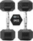 You vs You Hex Dumbbells Weights Pair for Home Exercise | 5kg Set of 2 Hexagonal Weight Rubber Encased for Home Fitness Gym Workouts Training Muscle Building & Conditioning | Unisex | Strength Fitness