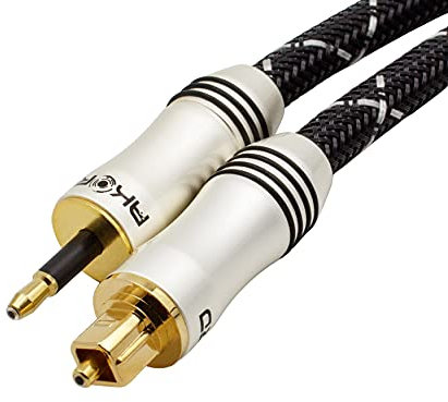 AKORD 3.5mm To Toslink Optical Digital Spdif Audio Cable Lead Male, 2 Metre