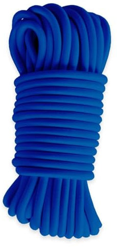 TECPLAST Sandow élastique Bleu 20 mètres 9SW - Qualité PRO - Tendeur pour bâche de diamètre 9 mm