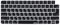 XSKN Tastaturabdeckung aus Silikon für 2021 M1 Chip iMac Magic Keyboard mit Touch ID A2449 mit Feststelltaste A2450 ohne Ziffernblock (US- und EU-Version, hebräisches Schwarz)