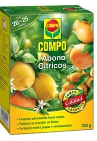 Caja de 0.75 kilos de abono granulado especial para toda clase de cítricos COMPO.