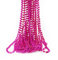 GiftExpress Lot de 12 colliers de perles de Mardi Gras, colliers de perles métalliques rose vif, jetés de Mardi Gras, colliers de perles de fête