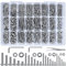 1315pcs Phillips Pan Head Self-Tapping Screws, M2 M3 M4 M5 304 Stainless Steel Round Head Tapper Screws Cross Pan Head Machine Screws and Hex Bolts and Nuts with Storage Box