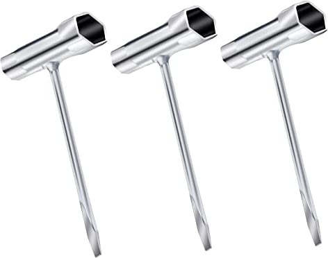 GOSHIES Chiave combinata, 3 chiavi per candela di accensione, chiave per motosega, a forma di T, chiave per candela e cacciavite a taglio, 13 x 19 mm