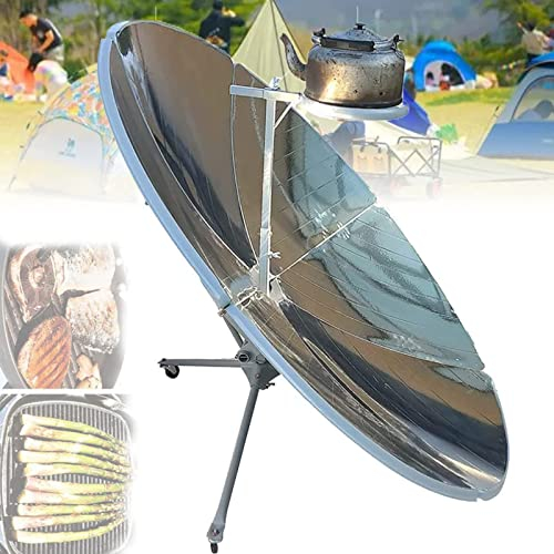 HNCXHX Parabolic Sun Oven,Portable Solar Cooker,Outdoor Camping Grill,Wasser Kochen,Kochen,Braten,DäMpfen,Schmoren,Photovoltaik-Kraftwerk,Geologische Erkundung,Feld,Camping