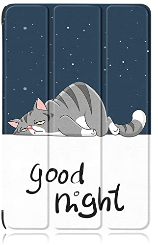 DINGGUAGUA Custodia Compatibile con Xiaomi Mi Pad 6/Mi Pad 6 Pro 11 Zoll 2023 Tablet Ultra-sottile Cover con Funzione Supporto,Gatto pigro