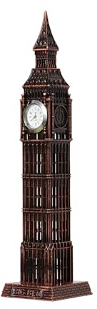 IUXROBU Big Ben Statue, Metallmodell, London, Stadtrundfahrt, Souvenirs, Geschenk, Wahrzeichen, Figur, Heimdekoration, Dekorationen für Wohnzimmer, Schlafzimmer, Bücherregal, Tisch, Schreibtisch,