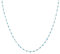 MARLION JEWELS Kette für damen mit kleinen bunten Kugeln. Halskette aus vergoldetem/versilbertem Chirurgenstahl ideal als Geschenk. Schmuck Damen (Türkis, Versilberung)