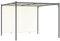 Homgoday Gartenpergola mit Ausziehbarem Dach Pavillon Sonnenschutz Terrassenüberdachung Gartenzelt Terrassendach Gartenpavillon für Garten Terrasse Cremeweiß 3x3 m Stahl