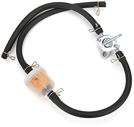 6mm Inline Fuel Tank Tap Filter Pipe with Petcock Switch Shut Off Valve Universal for ATVs Dirt Bike Flexible Superior Filter