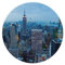 New York Fashion City Printed Gaming Mouse Pad With Stitched Edge,Waterproof Non-Slip Rubber Base Round Mouse Mat For Computer Laptop Wireless Mouse Office Mouse Mats Gaming Mousepad