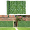 HUIMO Treillis de clôture avec feuilles de vigne, brise-vue de lierre artificiel, rouleau de clôture de jardin, panneau de haies artificielles pour intérieur et extérieur, faux jardin, décoration