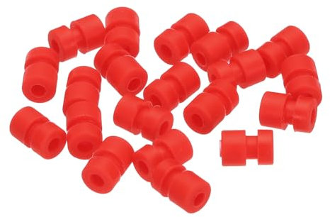 QUARKZMAN Bolas de Goma Antivibración para Controlador de Vuelo RC F4 F7 y Gimbal Bolas de Amortiguación de Choque M2X6.6mm Accesorios DIY de Modelo de Drones RC (Rojo) 36 Paquete