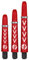 Shot! Dart Shafts Koi Carbon Michael Smith Red mit Federring für Steeldarts & Softdarts (Medium)
