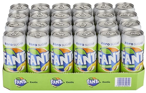 Fanta | Exotic | Zero Sugar | Sleek blik | 24 x 33 cl