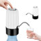 ALLOMN Wasserflaschenpumpe, USB Wiederaufladbar Automatische Trinkwasserpumpe Universelle Wasserkrüge Tragbarer Elektrischer Wasserflaschenspender für Zuhause Küche Büro Reisen Camping (Weiß)