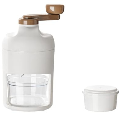 CENPEK Máquina de Hielo raspado Manual para el hogar, máquina de Hielo triturado portátil, Utilizada para Hacer cócteles y Batidos de Hielo triturado en Restaurante, Bar (Blanco)