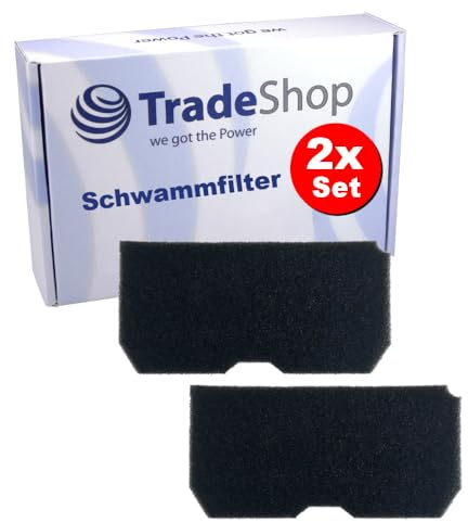 2x Trade-Shop Schaumfilter kompatibel mit Grundig GTK 4749, GTK 4759 S, GTK 4759, GTK 4759 S, 7188881500, 7188381400 Wäschetrockner Kondenstrockner