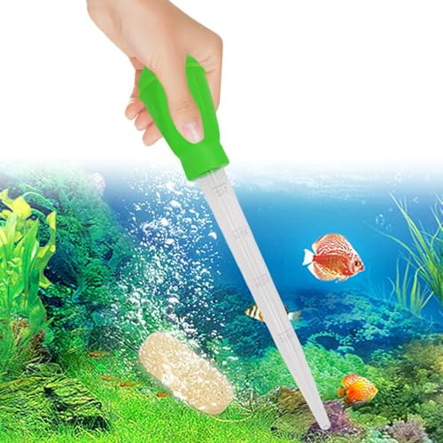 30 ml Wasserwechsel-Fisch-Futterstation, lange Pipette – Aquarium-Korallen-Futterspender mit langer Flüssigkeitstropfe, multifunktionaler Siphon-Tropfer für Riff, Wasserpflanze, Spinne, Schlange,
