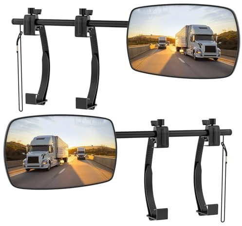 Wohnwagen Spiegel Auto wohnwagenspiegel universal caravanspiegel außenspiegel wohnwagen spiegelverlängerung wohnwagen Abschleppspiegel für alle gängigen Fahrzeugtypen (2 Stück)