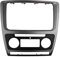 Autoradio Radioblende,Radioblende Set 2 DIN-Radio-Faszien-Fit-Fit for Skoda Octavia Audio-Stereo-Panel-Montage Installation Dash-Kit-Trennrahmen-Adapter(Auto AC)