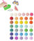 Helweet Diamond Painting Steine, Diamond Painting Zubehör, Runde Ersatzsteine für Diamond Painting, Diamond Painting Rund Steine, 36 Farben (1000 Stück Pro Farbe), Zufällige Farbe
