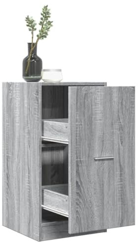 Homgoday Sonoma - Armadio da farmacia, per cucina, soggiorno, ufficio, grigio, 40 x 41 x 77,5 cm