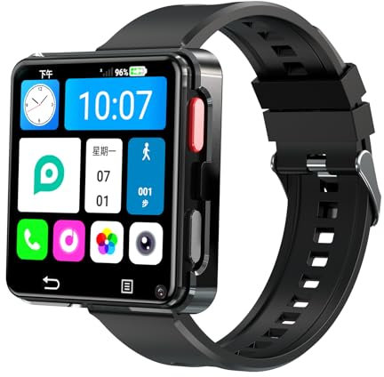 KS-998 4G LTE GPS Rete Completa Android 11.0 Smartwatch Standalone 32GB 2.64 pollici HD Grande Schermo 500W Dual Camera Google Play SIM Card Smart Watch (nero)