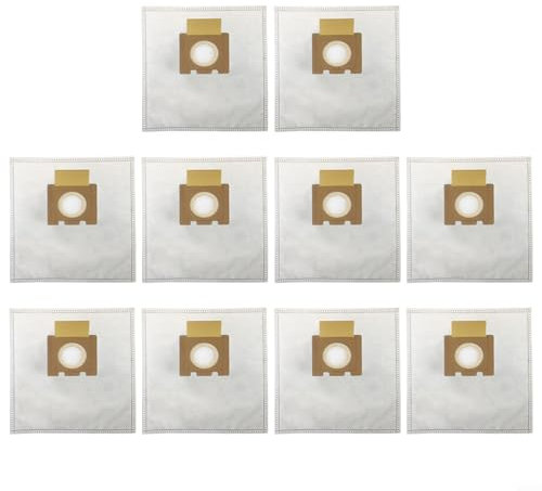Emiif Lot de 10 sacs à poussière de rechange pour Hoover Style H Series H81 pour aspirateur Telios Extra Canister en tissu non tissé