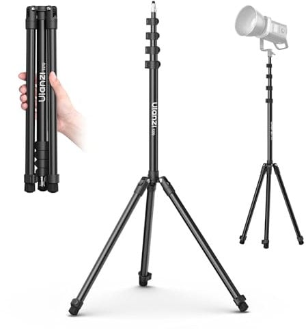 Ulanzi T270 270cm Lichtstativ, Aluminium Lampenstativ, Tragbares Stativ Kamera,Belastbar bis 6kg,Höhenverstellbares Lichtstativ, 1/4 Schraube Stativ Licht für Fotografie,Studiolicht,Ringlicht,Softbox