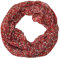 beybey® Blümchen Damen Loop Schal aus Seide und Baumwolle und in herrlichen Farben. (rot)