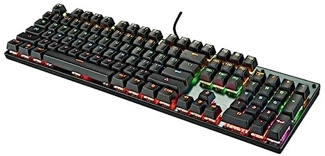 SHINEOFI Tastiera Rgb Retroilluminata Per Gaming Design Ergonomico Con Pannello Compatibile Laptop Adatta