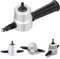 Sheet Metal Cutter Drill Attachment, Double-Head Flexible Sheet Metal Nibbler for Drill Cutter Attachment