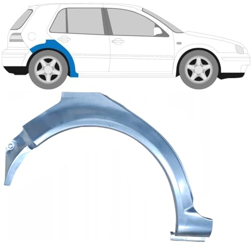 Reparaturblech Kotflügel hinten für Volkswagen Golf 4 1997-2006 / Rechts