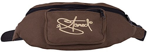 2Stoned Gürteltasche Bauchtasche Retro mit Stick Classic Logo in Braun für Erwachsene und Kinder
