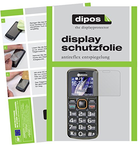 dipos I 6x Screen Protector matte compatible with Amplicomms PowerTel M6300 Protection Films