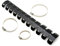 MZ-STORE Motorrad 50CM Universal Auspuff Rohr Schutz Hitzeschild Abdeckung für EXC XC SX KX KLX KFX KDX F650 R1200GS XR CR YZ XT RT DR RMX (Schwarz)