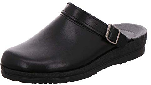 Rohde Herren Neustadt-h Clogs Hausschuhe Arztschuhe 1518 Schwarz, Schuhgröße:39 EU