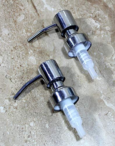 KLEO - Pompa di ricambio per dispenser di sapone liquido, in acciaio inox, confezione da 2