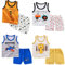 XM-Amigo 8 Pack De Bébé Garçon sans Manches T-Shirt Débardeurs Pantalons Courts Ensembles De Vêtements, Âge (6-18 Mois) Étiqueter:55