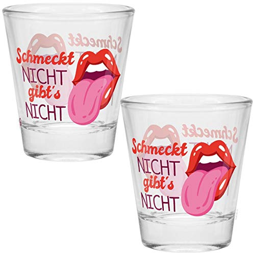 Sheepworld - 46624 - Schnapsglas, Glas, Schmeckt nicht gibts nicht, 6cm