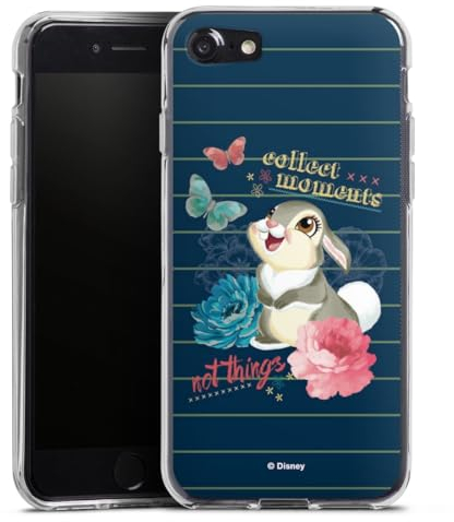 DeinDesign Silikon Hülle kompatibel mit Apple iPhone SE (2020) Case transparent Handyhülle Klopfer Disney Bambi