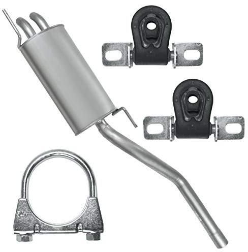 Adamot Endschalldämpfer Auspuff Endtopf für 1.7 SDI 1.9 SDI Seat Inca, Caddy 2 II