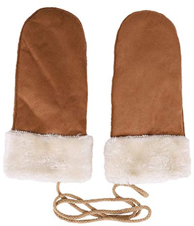 Faxianther Afinder Damen Herren Winter Handschuhe Fausthandschuhe Fingerlos Handschuhe Winddicht Thermal Verdickung Abriebfest Arbeitshandschuhe Outdoor Sport Gartenhandschuhe mit Fleecefutter