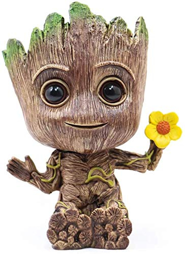 Pot de fleurs créatif Baby Groot - Pot à crayons - Pot à plantes succulentes - Pot de fleurs - Pot à crayons - Pour décoration intérieure de bureau - 1 pièce - Style E